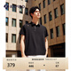Rapido【新品】靂霹道2025新款男子舒適透氣T恤休閑印花POLO衫CN4242P01 黑色 2XL 185/100A