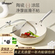 DEZZYS 德茲德國超輕陶瓷炒鍋不粘鍋少油煙家用平底炒菜鍋電磁爐燃?xì)庠?【天然陶瓷】 28cm