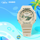 卡西歐（CASIO）G-SHOCK Green Accent colours系列戶外防水防震女士手表 送女友 GMA-S2100GA-7APR