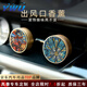 YWU車載香薰男士女士汽車出風(fēng)口香水?dāng)U香器裝飾品空調(diào)車內(nèi)擺件精油 一對(duì)智慧花出風(fēng)口