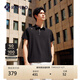 Rapido【新品】靂霹道2025新款男子舒適透氣T恤休閑印花POLO衫CN4242P01 黑色 XL 180/96A