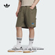 adidas簡約舒適運(yùn)動(dòng)短褲男裝夏季新款阿迪達(dá)斯官方三葉草 巖層橄欖綠     L