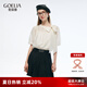 歌莉婭天絲上衣女夏季穿搭2025新款今年流行短袖t恤小衫1E6R3B250 07W米色 XS
