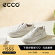 愛步（ECCO）25年新款平底鞋女 倪妮同款牛皮板鞋系帶休閑運(yùn)動(dòng)鞋 街頭272803 白色/灰白色27280356946 38