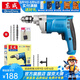 東成 手電鉆電動(dòng)螺絲刀手電鉆正反轉(zhuǎn)可調(diào)速 J1Z-FF07-10鐵夾頭套餐