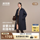 波司登（BOSIDENG）2025新款輕薄90鵝絨服女長款小香風(fēng)菱格襯衫領(lǐng)保暖外套B250134188 暮色深藍|5995 S 160/84A 體重約100-110斤