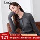 百圖betu女裝冬季新款毛衣可立領(lǐng)可翻領(lǐng)時(shí)尚針織毛衫女2410T30 灰色 M