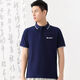 何佳功格力工作服 夏季新款短袖定制空調維修售后員工半袖翻領(lǐng)POLO衫工 格力-雙白條-款-藏青-左胸 L