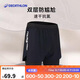 迪卡儂泳褲男速干雙層防尷尬短褲高彈沙灘褲游泳裝備黑色5103622