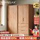 Morelax全實(shí)木推拉門衣柜家用臥室現(xiàn)代簡約小戶型原木風(fēng)橡木日式移門衣櫥 1.4米推拉門衣柜