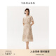 VGRASS維格娜絲真絲桑蠶絲連衣裙2025年夏季新款女裝收腰連身裙女士裙子 蜜合色 M