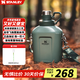 STANLEY 304不銹鋼運(yùn)動水壺戶外旅行車載ins水杯便攜大容量復(fù)古扁平水壺 【新款】錘紋綠（不保溫）1L