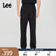 Lee25春夏新品舒適直筒Logo織標(biāo)男日常休閑褲布褲潮流LMB009918204 黑色 32