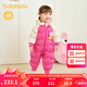 巴拉巴拉童裝嬰兒連體羽絨服連體衣寶寶衣服2025冬裝哈衣爬服萌趣男童女童 玫紅色小山羊-白鴨絨 90 cm-充絨量94g