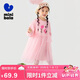 迷你巴拉女童兒童衛(wèi)衣拼接網(wǎng)紗甜美可愛連衣裙2025春季新品