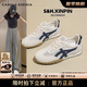 CAMILA KSENIA板鞋女士2025新款夏季休閑百搭網(wǎng)面透氣阿甘鞋平底德訓(xùn)鞋子運(yùn)動(dòng)鞋 藍(lán)色 37