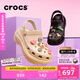 卡駱馳crocs檀健次推薦款光輪洞洞鞋百搭舒適女厚底老爹鞋207988 黑色-001(含智必星) 37 (230mm) 38