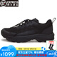 嘎蒙特（GARMONT）登山鞋新品9.81輕便透氣免系帶 戶外鞋軍迷低幫作戰(zhàn)靴 黑色【透氣款】 42