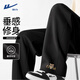 回力男士重磅棉直筒褲潮流時(shí)尚舒適透氣休閑褲寬松大碼百搭運動(dòng)闊腿褲 【重磅棉】-黑#HL舞獅框X 5XL
