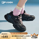 FILA FUSION斐樂(lè)女鞋趙露思同款軟糖鞋厚底增高運(yùn)動(dòng)鞋鞋休閑老爹鞋女 黑舞鞋/魚(yú)子灰-TC 37.5