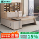 舒升高級(jí)輕奢老板辦公桌現(xiàn)代簡(jiǎn)約辦公室董事長(zhǎng)總裁大班臺(tái)經(jīng)理桌椅組合 1.8米*0.8米老板桌 (送多功能線盒+燈帶)