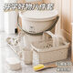 靠森大學(xué)住宿生必備用品宿舍洗漱盆桶開學(xué)高中寢室洗臉盆套裝男女軍訓(xùn) 月光白【桶盆8件套】開學(xué)必備