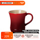 酷彩（Le Creuset） 炻瓷400毫升馬克杯子咖啡早餐辦公家用茶水杯麥片早餐杯陶瓷歐式 400ml馬克杯紅色