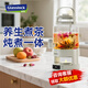 GLASSLOCK養(yǎng)生壺帶水龍頭花茶壺大容量燉煮壺一體全自動(dòng)燒水保溫恒溫壺分體煮茶器全玻璃電熱水壺花茶桶煎藥 2.8L 花茶噸噸桶