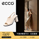 愛(ài)步（ECCO）魚(yú)嘴高跟涼鞋女 25年夏季新款休閑百搭圓頭粗跟涼鞋 雕塑233313 石灰色23331301378 36