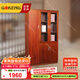 國(guó)景家具（GOKENG）辦公柜子木質(zhì)書架辦公文件柜員工柜儲(chǔ)物柜三門