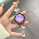 方哲品牌原裝適用華為Watch5手表表帶GT5pro新款皇冠蝴蝶金屬Watch4女士輕奢高級感鑲鉆腕帶 蝴蝶皇冠鑲鉆腕帶玫金粉 華為Watch5【42MM表盤】18mm