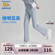 Skechers斯凱奇兒童喇叭褲女童緊身高腰夏季防曬兒童高彈運動褲P323G052