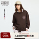 Teenie Weenie小熊女裝衛(wèi)衣2025年秋季新款簡約寬松學(xué)院風(fēng)圓領(lǐng)上衣