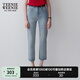 Teenie Weenie小熊女裝簡(jiǎn)約夏季牛仔鉛筆褲修身小腳褲女長(zhǎng)褲薄款 淺藍(lán)色 M (165)