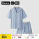 蕉內(nèi)棉棉301H睡衣男士春夏翻領(lǐng)純棉短袖短褲家居服套裝情侶款居家服