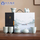 蘇氏陶瓷（SUSHI CERAMICS）汝窯開(kāi)片功夫茶具帶馬上有錢(qián)馬蹄蓋碗西施壺套裝平價(jià)禮品團(tuán)購(gòu)款