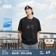 森馬（Semir）短袖T恤男裝熊貓國風(fēng)印花刺繡2025夏季新款涼感t寬松潮流上衣 黑色90001 L