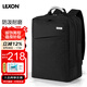 樂上（LEXON）商務(wù)電腦包15.6/16英寸通勤雙肩包防潑水書包筆記本雙層背包男黑