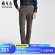 雅戈?duì)枺╕OUNGOR）褲子男長(zhǎng)褲水洗褲褲子休閑褲棉混紡彈力面料 咖啡 36 180/90A