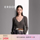 ERDOS 春夏V領(lǐng)抽條修身顯瘦星空紗長(cháng)袖開(kāi)衫女輕薄鏤空針織衫 浮巖灰 XL 170/92A