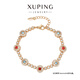 XUPING旭平首飾S合金【七星轉(zhuǎn)陀】時尚手鏈女生百搭生日送禮物 老錢風(fēng)彩色 約17+3cm