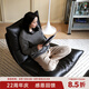 NORHOR北歐表情/中古包豪斯復(fù)古可旋轉(zhuǎn)真皮不銹鋼可頌單人沙發(fā)休閑轉(zhuǎn)椅G 真皮款/復(fù)古黑/單沙發(fā) 現(xiàn)貨