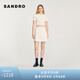 SANDRO【博主同款】24秋季款女裝法式百褶半身裙短裙SFPJU01213 淡褐色 34