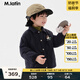 馬·拉丁（M.Latin）/童裝兒童羽絨服冬新款男小童印花翻領(lǐng)輕薄羽絨服 藏青 100 cm