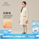 英氏（YEEHOO）女童裙子兒童連衣裙秋冬季紅品過年服無袖秋冬裝洋氣中大童裝 派對蝴蝶結(jié)米白 170
