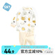 舒貝怡兒童睡衣純棉寶寶內(nèi)衣套裝新春款家居服嬰兒衣服秋衣秋褲黃110CM