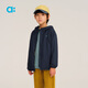 幼嵐（ALLBLU）allblu幼嵐【毛毛風(fēng)殼連帽外套】兒童外套A類25秋新款男童女童 徽章藍(lán) 165 cm