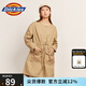 dickies連衣裙 寬松工裝長裙 長袖收腰連衣裙 DK010189 米色 M
