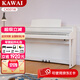 卡瓦依（KAWAI）電鋼琴木質(zhì)鍵盤重錘88鍵CA系列立式高端專業(yè)考級演奏成人家用鋼琴 CA501典雅白+琴凳學(xué)琴禮包