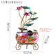 中式創(chuàng)意魚缸流水招財室內辦公室景觀荷花擺件循環(huán)水開業(yè)喬遷禮品 05雙蓮花帶燈水車款【送水草石頭